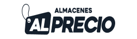 Logo de almacenes al precio version oscura